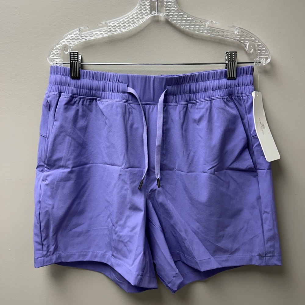 CRZ Yoga Men’s Linerless Dark Lavender Purple 5” Workout‎ Shorts